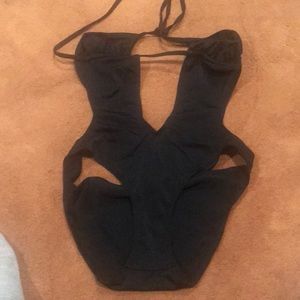 Black one pice swimsuit